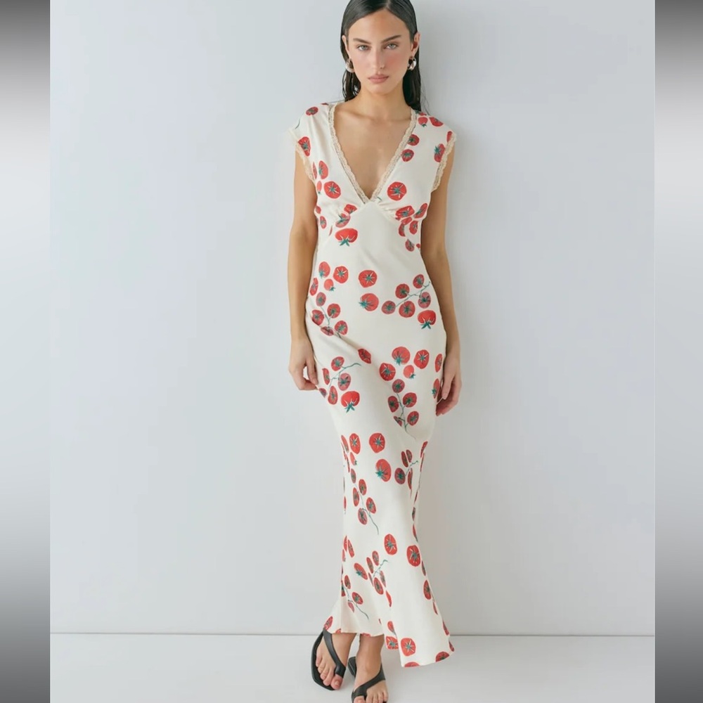 VRG GRL VINTAGE LOVER BIAS CUT MAXI DRESS ROMA